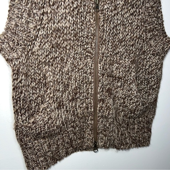 Sundance Alpaca Blend Brown Zipper Front Vest Size S - Picture 7 of 13